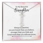 Personalized Vertical Name Necklace - To my Beautiful Daughter with her name on it