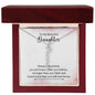 Personalized Vertical Name Necklace - To my Beautiful Daughter with her name on it