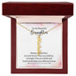 Personalized Vertical Name Necklace - To my Beautiful Daughter with her name on it
