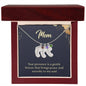 Custom Baby Feet Necklace with Birthstone with your own children's name on it