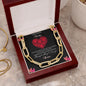 Personalized Gifts Forever Linked Necklace To My Soulmate, Present For Girlfriend/Wife/Girlfriend/Wife Birthday Gift/Wife Anniversary Gift