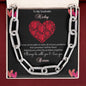 Personalized Gifts Forever Linked Necklace To My Soulmate, Present For Girlfriend/Wife/Girlfriend/Wife Birthday Gift/Wife Anniversary Gift