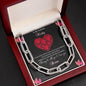 Personalized Gifts Forever Linked Necklace To My Soulmate, Present For Girlfriend/Wife/Girlfriend/Wife Birthday Gift/Wife Anniversary Gift