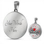Happy Valentine Round Pendant Necklace