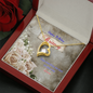 Customizable gifts for her message card jewelry, Personalized for wife birthday gift, daughter birthday gift, friend, Forever Love Necklace