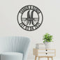 Personalized Family Name Metal Sign, Last Name Sign, Initial, Metal Monogram, Door Hanger, Housewarming Gift, Wedding Monogram, Anniversary