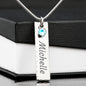 Name & Birthstone Necklace