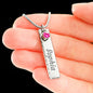 Name & Birthstone Necklace