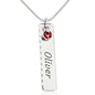 Name & Birthstone Necklace