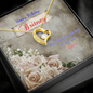 Customizable gifts for her message card jewelry, Personalized for wife birthday gift, daughter birthday gift, friend, Forever Love Necklace