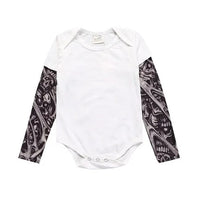 Load image into Gallery viewer, Baby Boys Romper Long Sleeve Tattoo Print
