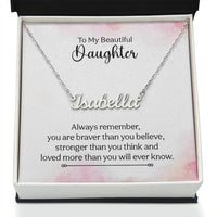 Load image into Gallery viewer, Personalized Name Necklace with your daughter&#39;s name on it
