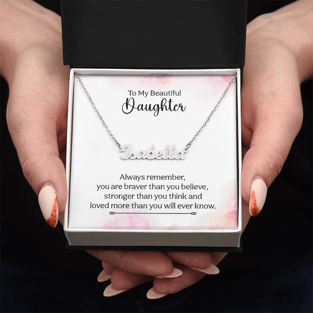 Personalized Name Necklace with your daughter's name on it