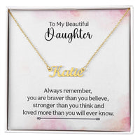 Load image into Gallery viewer, Personalized Name Necklace with your daughter&#39;s name on it
