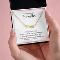 Load image into Gallery viewer, Personalized Name Necklace with your daughter&#39;s name on it
