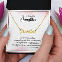 Load image into Gallery viewer, Personalized Name Necklace with your daughter&#39;s name on it
