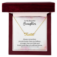 Load image into Gallery viewer, Personalized Name Necklace with your daughter&#39;s name on it
