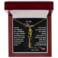 Load image into Gallery viewer, To My Mom - Spell out her name in the Necklace
