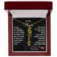 Load image into Gallery viewer, To My Mom - Spell out her name in the Necklace
