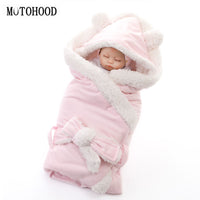 Load image into Gallery viewer, Blanket Wrap Double Layer Fleece Baby Swaddle Sleeping Bag For Newborns
