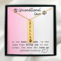 Load image into Gallery viewer, Actual Paw Print + Name Necklace
