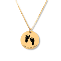 Load image into Gallery viewer, Actual Feet Print Necklace
