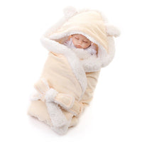 Load image into Gallery viewer, Blanket Wrap Double Layer Fleece Baby Swaddle Sleeping Bag For Newborns
