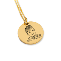 Load image into Gallery viewer, Baby Portrait Necklace
