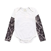 Load image into Gallery viewer, Baby Boys Romper Long Sleeve Tattoo Print
