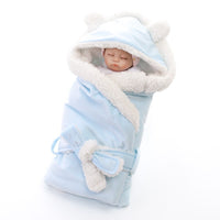 Load image into Gallery viewer, Blanket Wrap Double Layer Fleece Baby Swaddle Sleeping Bag For Newborns
