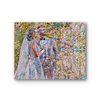 Load image into Gallery viewer, Couple mosaic Premium Stretched Canvas
