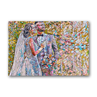 Load image into Gallery viewer, Couple mosaic Premium Stretched Canvas
