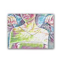 Load image into Gallery viewer, Girl Mosaic Premium Stretched Canvas
