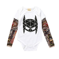 Load image into Gallery viewer, Baby Boys Romper Long Sleeve Tattoo Print
