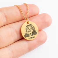 Load image into Gallery viewer, Human Portrait Pendant
