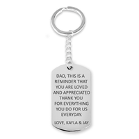 Load image into Gallery viewer, Custom Message Tag Keychain
