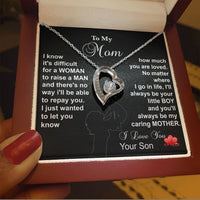 Load image into Gallery viewer, To my MOM - I know it difficult to raise a MAN (black background)
