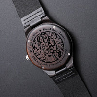Load image into Gallery viewer, Personalized Engraved Watch - Our Adventure Begins - Date &amp; Name
