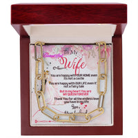 Load image into Gallery viewer, You Are My Queen, Forever Linked Necklace With Love From Husband
