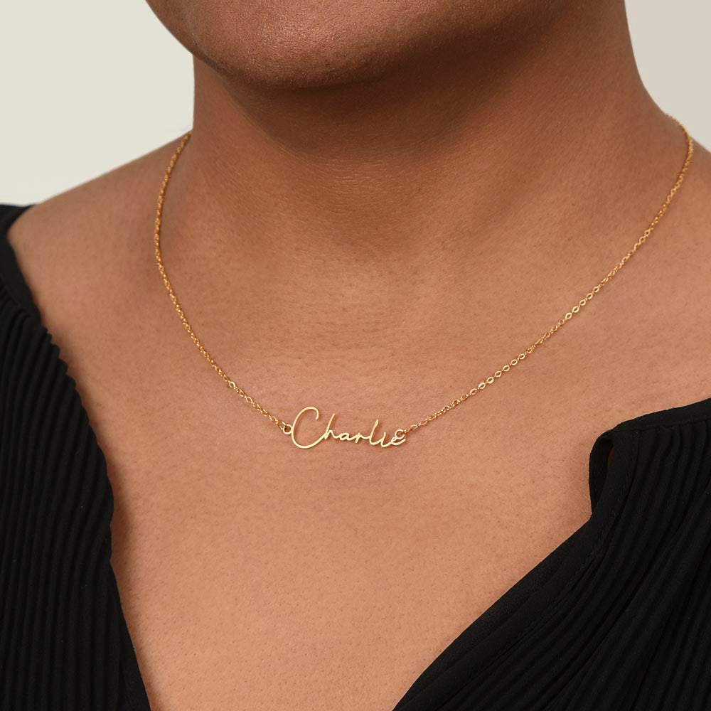 Personalized Silver Gold Dainty Name Necklace Jewelry Gifts for Her. Custom  MINIMALIST Gifts Name Necklace for Women, mother, daughter, mom