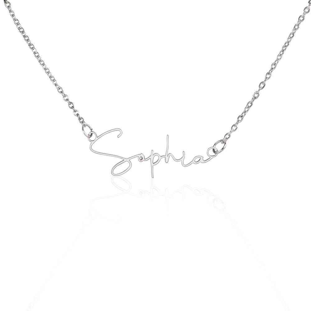 Personalized Name Necklace •  Gold Name Necklace with Box Chain •  Perfect Gift for Her • Personalized Gift • Gifts for Women