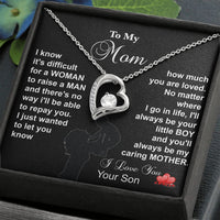 Load image into Gallery viewer, To my MOM - I know it difficult to raise a MAN (black background)
