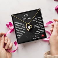 Load image into Gallery viewer, To my MOM - I know it difficult to raise a MAN (black background)
