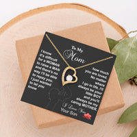 Load image into Gallery viewer, To my MOM - I know it difficult to raise a MAN (black background)
