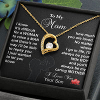 Load image into Gallery viewer, To my MOM - I know it difficult to raise a MAN (black background)
