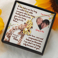 Load image into Gallery viewer, Personalized Graceful Love Giraffe Necklace
