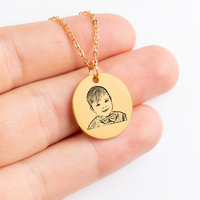 Load image into Gallery viewer, Baby Portrait Necklace
