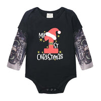 Load image into Gallery viewer, Baby Boys Romper Long Sleeve Tattoo Print
