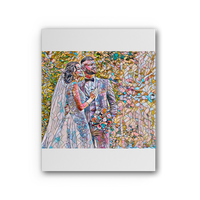 Load image into Gallery viewer, Couple mosaic Premium Stretched Canvas
