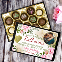 Load image into Gallery viewer, Chocolate for her, with her name on it to tell her that you love her forever
